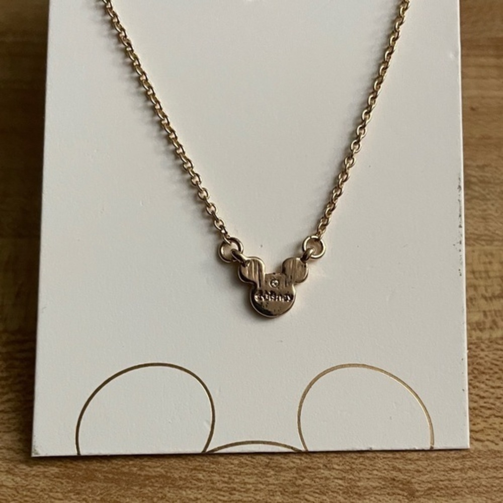 Disney Gold-Tone Mickey Mouse Pendant Necklace